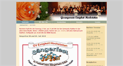 Desktop Screenshot of gesangverein-hochstetten.de