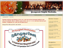 Tablet Screenshot of gesangverein-hochstetten.de